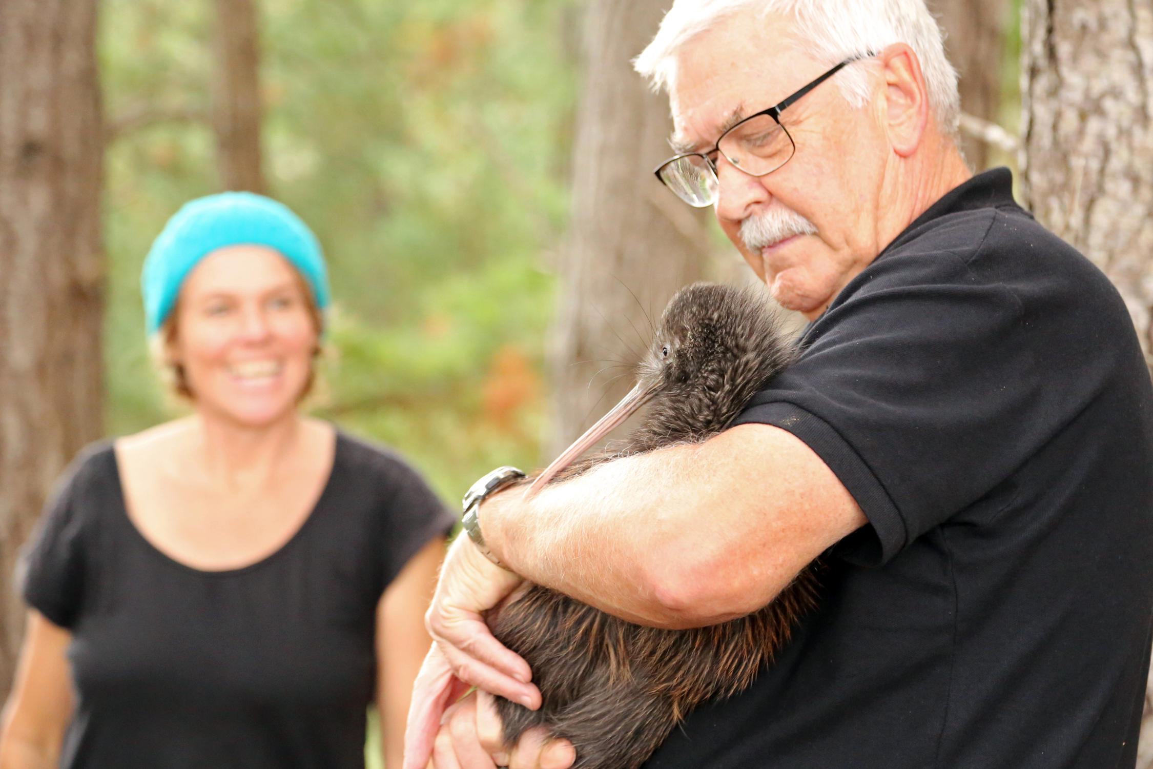 Sheena Beaton and Neil John, Ollie the kiwi's release 2021